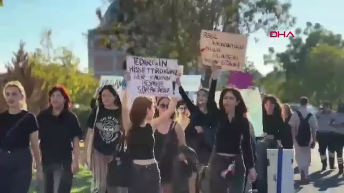 Trakya Üniversitesi Öğrencilerinden Kadın ve Çocuk Cinayetlerine Tepki Yürüyüşü