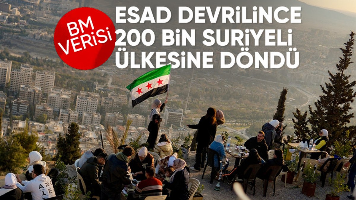 Esad’ın ardından 200 bin Suriyeli mülteci ülkesine döndü