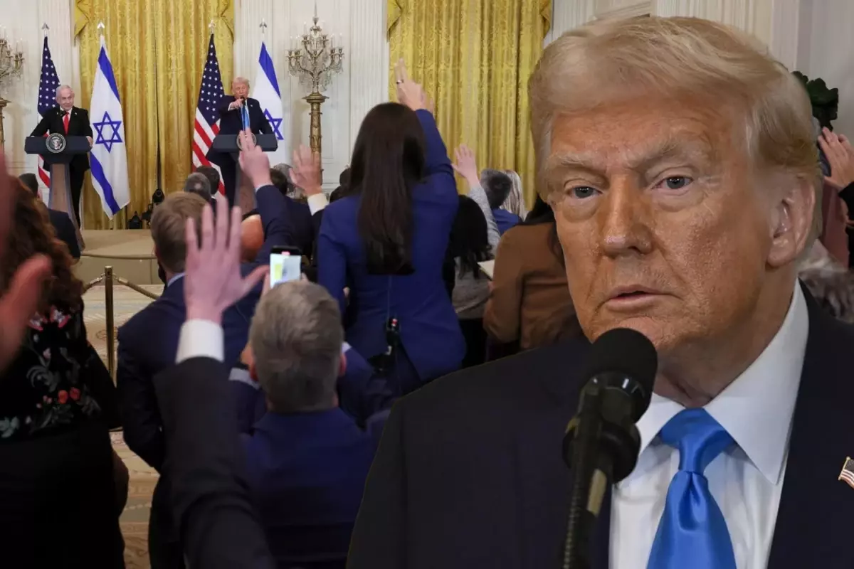 Gazze’yi işgal planını açıkladığı basın toplantısında Trump’ı dumura uğratan soru