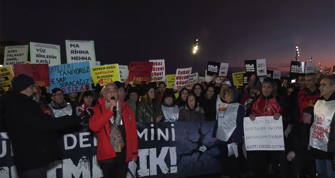 İstanbul’da ‘6 Şubat’ eylemi: Sorumlular hesap versin