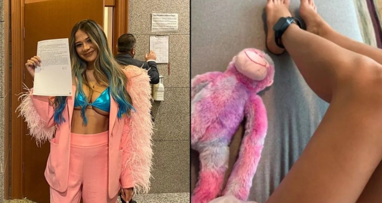 Adli kontrolle serbest kalan fenomen Merve Taşkın imza vermeyi unuttu!